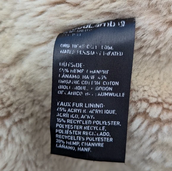 Hemp Hoodlamb HempworksThe Classic Winter Coat Hood Burgundy Small Vegan